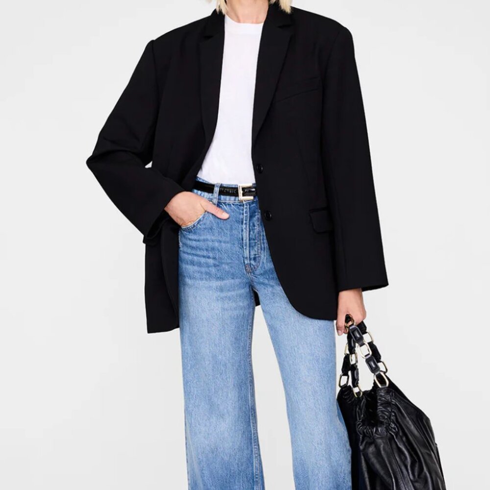 Quinn Blazer - Black M - Anine Bing